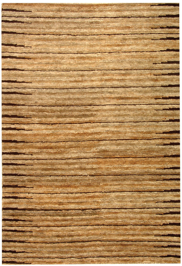 Organic Org211  Hand Knotted Jute Rug Natural