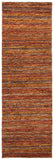 Organic Org212  Hand Knotted Jute Rug Red / Multi