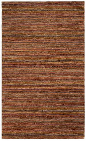 Organic Org212  Hand Knotted Jute Rug Red / Multi