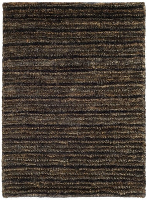 Organic Org215  Hand Knotted Jute Rug Charcoal / Charcoal