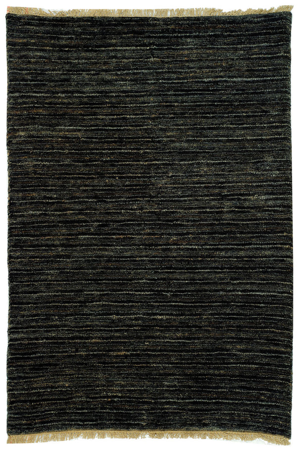 Organic Org215  Not Available Jute Rug Charcoal / Charcoal