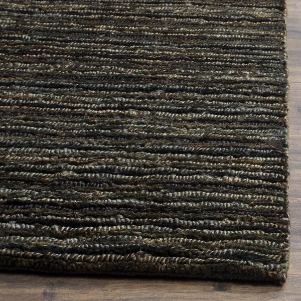 Organic Org215  Hand Knotted Jute Rug Charcoal / Charcoal