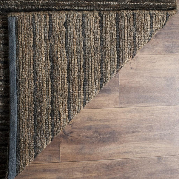 Organic Org215  Not Available Jute Rug Charcoal / Charcoal