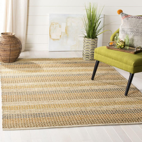 Organic Org411  Hand Knotted Jute Pile Rug Multi