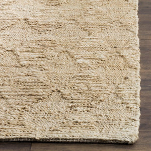 Organic 702  Hand Woven 100% Jute Pile Rug Light Beige