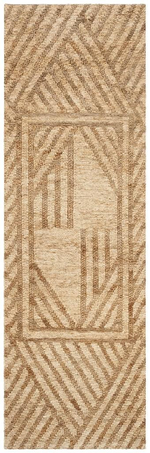 Organic 705  Hand Woven 100% Jute Pile Rug Natural / Ivory