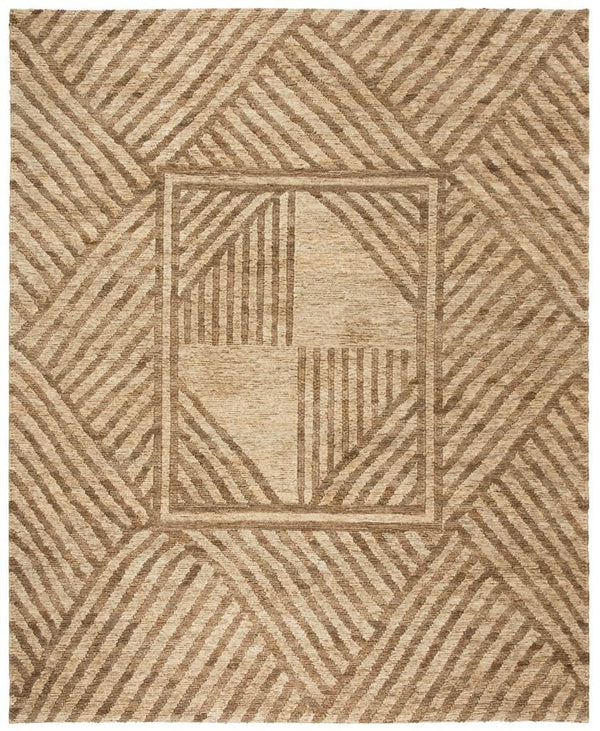 Organic 705  Hand Woven 100% Jute Pile Rug Natural / Ivory