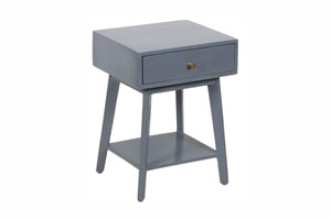 Porter Designs Capri Solid Wood Modern Nightstand Gray 04-108-04-6842