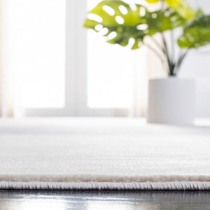 Orwell 300  Contemporary Power Loomed Polypropylene Pile Rug Ivory / Charcoal