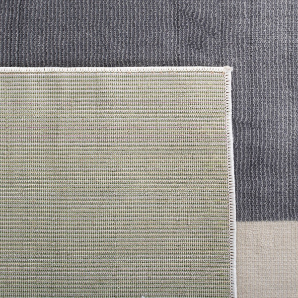 Orwell 300  Contemporary Power Loomed Polypropylene Pile Rug Ivory / Charcoal