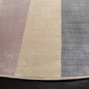 Orwell 300  Contemporary Power Loomed Polypropylene Pile Rug Ivory / Charcoal