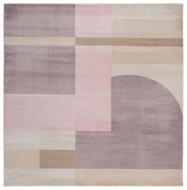 Orwell 300 Orwell 301 Contemporary Power Loomed Polypropylene Pile Rug Pink / Purple