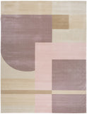 Orwell 300 Orwell 301 Contemporary Power Loomed Polypropylene Pile Rug Pink / Purple