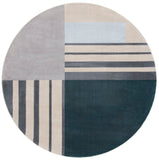 Orwell 300 Orwell 397 Contemporary Power Loomed Polypropylene Pile Rug Charcoal / Beige