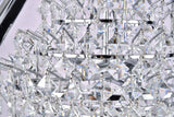 Bethel Chrome Chandelier in Metal & Crystal