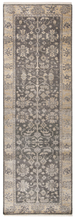 Oushak Hand Knotted Rug - Elegant Antique-Inspired Design with Persian and Anatolian Motifs