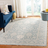 Oushak 357  Hand Knotted Turkish Knot Wool Pile Rug Blue