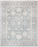 Oushak 357  Hand Knotted Turkish Knot Wool Pile Rug Blue