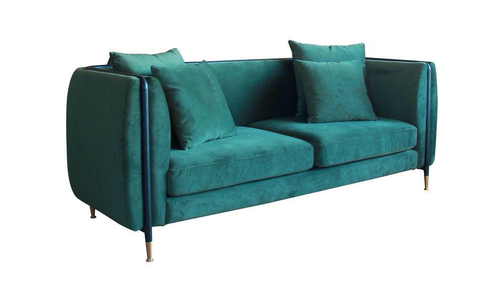 VIG Furniture Divani Casa Oswego - Modern Dark Green Jade Sofa VGEUMC-9712SF-2-GRN-S
