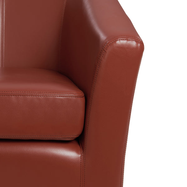 Hayden Bonded Leather Swivel Tub Chair - Luxurious Design with Sturdy Frame for Ultimate Comfort