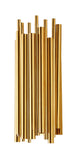 Bethel Gold Wall Sconce in Stainless Steel