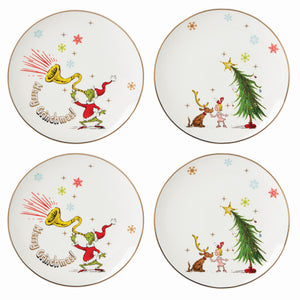 Grinchie Gifts Accent Plates, Set of 8
