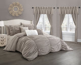 Avila Taupe Queen 20pc Comforter Set