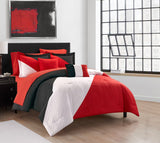 Kinsley Red Twin 7pc Comforter Set