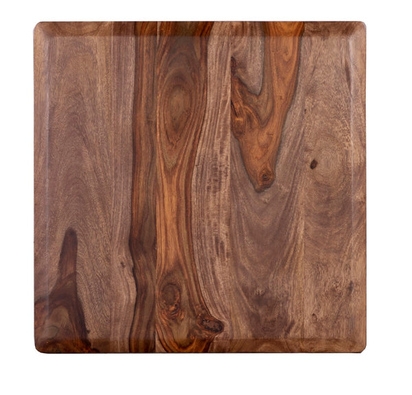 Porter Designs Sonora Solid Sheesham Wood Natural End Table Brown 05-116-07-7742