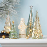 Wintery Woods™ Lit Mercury Glass Pine Tree - Set of 4 (Pine Tree only)