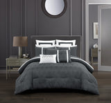 Arlow Grey King 8pc Comforter Set