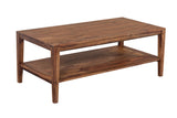Porter Designs Fall River Solid Sheesham Wood Contemporary Coffee Table Natural 05-117-02-4423