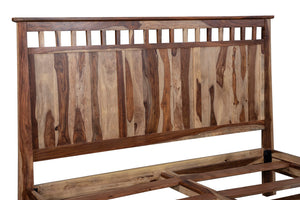 Porter Designs Kalispell Solid Sheesham Wood King Natural Bed Natural 04-116-17-PDU101-KIT