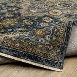 Oriental Weavers Aberdeen 1144Q Traditional/Persian Medallion Polyester Indoor Area Rug Blue/ Taupe 9'10" x 12'10" A1144Q300394ST