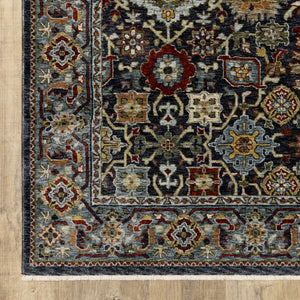 Oriental Weavers Aberdeen 4922D Traditional/Persian Panel Polyester Indoor Area Rug Blue/ Multi 7'10" x 10'10" A4922D240340ST