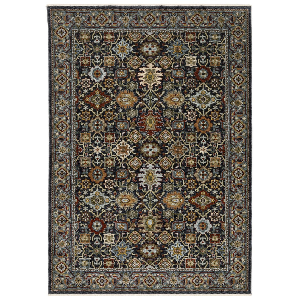 Oriental Weavers Aberdeen 4922D Traditional/Persian Panel Polyester Indoor Area Rug Blue/ Multi 7'10" x 10'10" A4922D240340ST