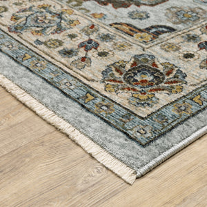 Oriental Weavers Aberdeen 561W1 Traditional/Persian Panel Polyester Indoor Area Rug Blue/ Beige 5'3" x 7'6" A561W1160235ST