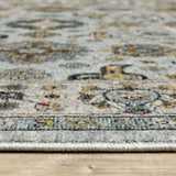 Oriental Weavers Aberdeen 561W1 Traditional/Persian Panel Polyester Indoor Area Rug Blue/ Beige 5'3" x 7'6" A561W1160235ST