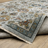 Oriental Weavers Aberdeen 561W1 Traditional/Persian Panel Polyester Indoor Area Rug Blue/ Beige 5'3" x 7'6" A561W1160235ST