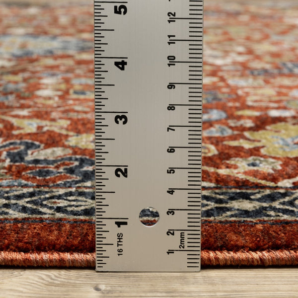 Oriental Weavers Aberdeen 006R1 Traditional/Persian Oriental Polyester Indoor Area Rug Red/ Multi 9'10" x 12'10" A006R1300394ST