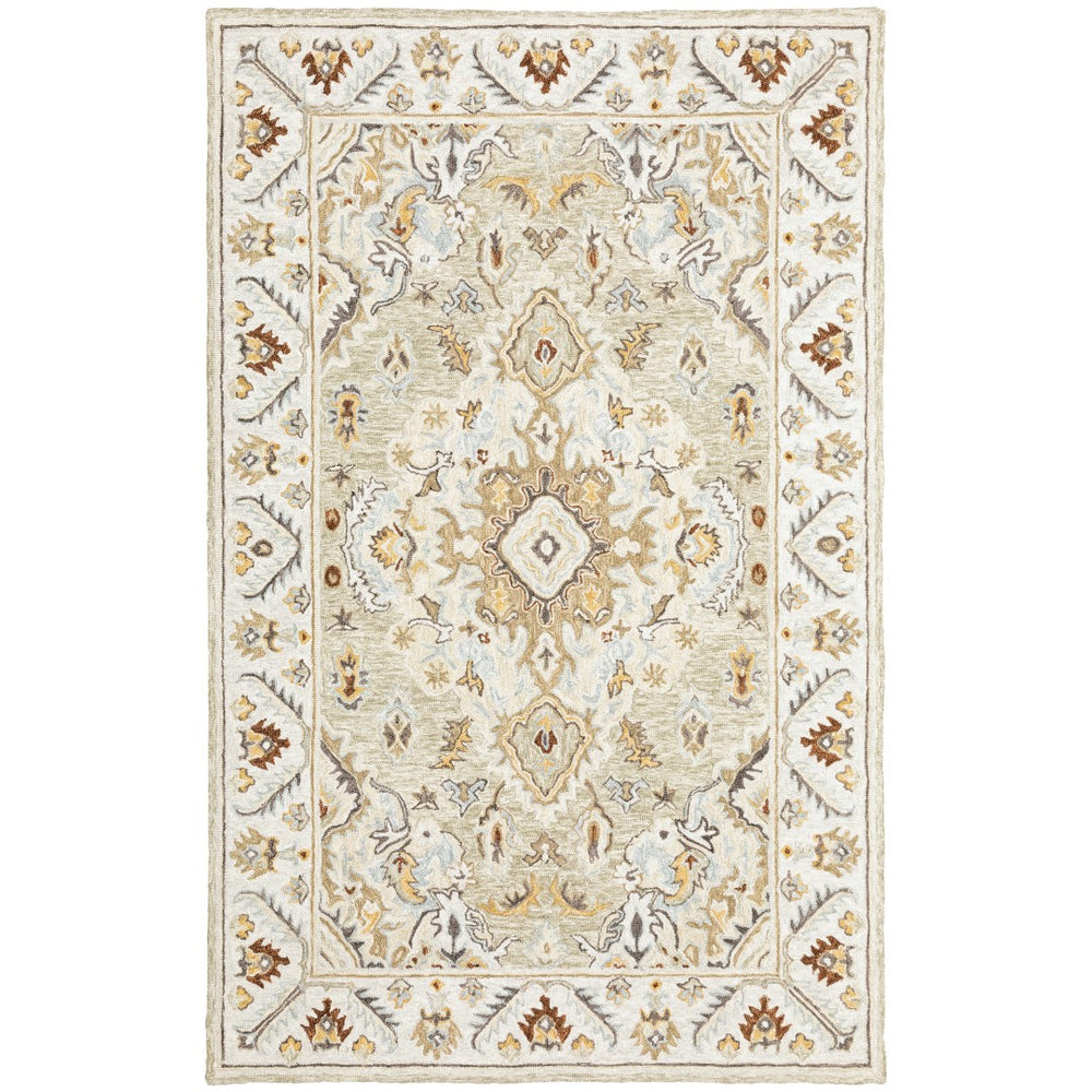 Oriental Weavers Alfresco 28403 Traditional/Vintage Oriental Wool Indoor Area Rug Ivory/ Beige 10' x 13' A28403305396ST