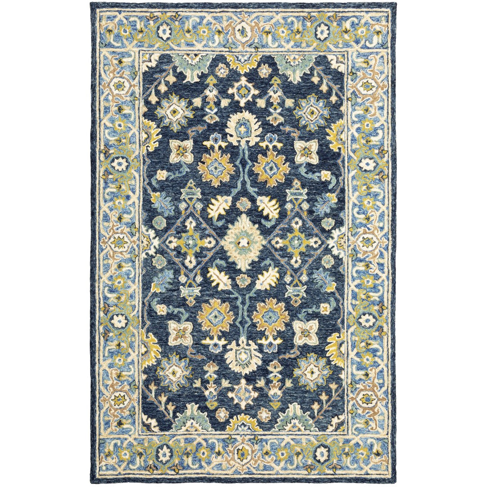 Oriental Weavers Alfresco 28405 Traditional/Vintage Oriental Wool Indoor Area Rug Navy/ Blue 10' x 13' A28405305396ST