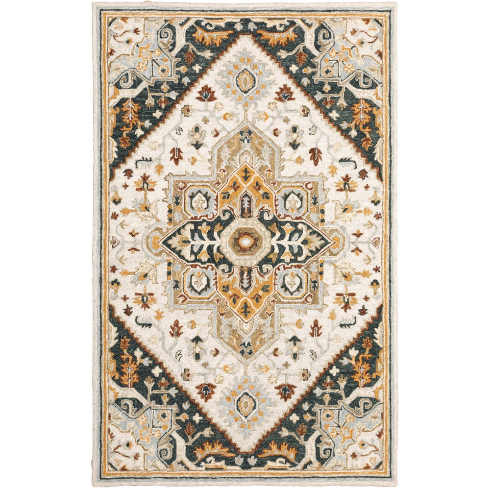 Oriental Weavers Alfresco 28407 Traditional/Vintage Oriental Wool Indoor Area Rug Ivory/ Charcoal 8' x 10' A28407244305ST