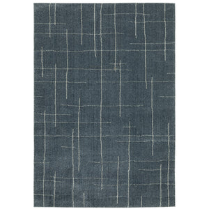 Oriental Weavers Alton 040B9 Modern & Contemporary/Transitional Geometric Polyester Indoor Area Rug Blue/ Gray 9'10" x 12'10" A040B9300390ST