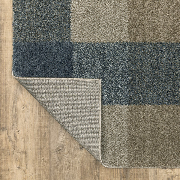 Oriental Weavers Alton 5093X Farmhouse/Casual Plaid Polyester Indoor Area Rug Teal/ Grey 9'10" x 12'10" A5093X300390ST