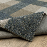 Oriental Weavers Alton 5093X Farmhouse/Casual Plaid Polyester Indoor Area Rug Teal/ Grey 9'10" x 12'10" A5093X300390ST