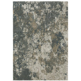 Oriental Weavers Alton 531L9 Modern & Contemporary/Industrial Abstract Polyester Indoor Area Rug Teal/ Grey 9'10" x 12'10" A531L9300390ST