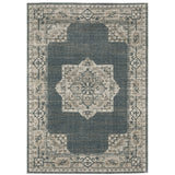 Alton 5501B Traditional/Persian Medallion Polyester Indoor Area Rug