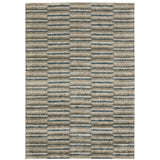 Alton 5502D Industrial/Modern & Contemporary Striped Polyester Indoor Area Rug