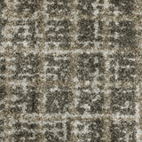 Oriental Weavers Alton 090N9 Modern & Contemporary/Transitional Plaid Polyester Indoor Area Rug Grey/ Beige 9'10" x 12'10" A090N9300390ST